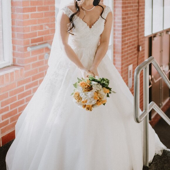 Roissy Bridal Wedding Dress Size 8-10 - Picture 1 of 4